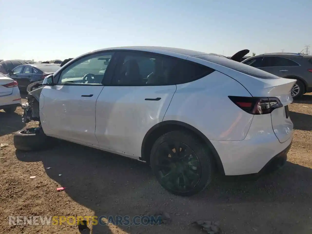 2 Photograph of a damaged car 7SAYGDEE9PF764387 TESLA MODEL Y 2023