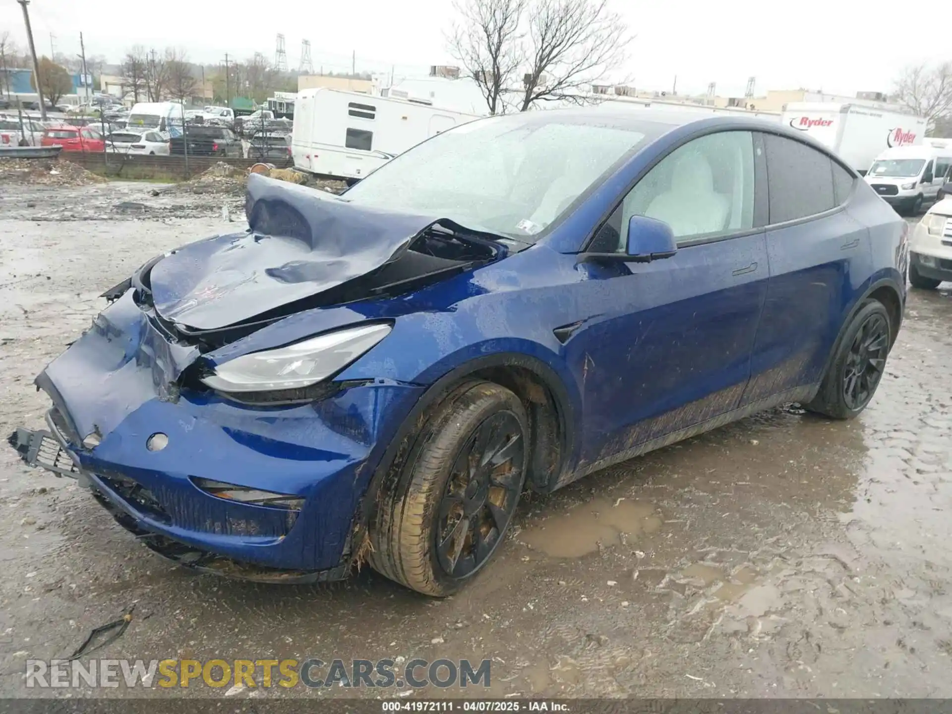 2 fotografías del automóvil dañado 7SAYGDEE9PF770268 TESLA MODEL Y 2023