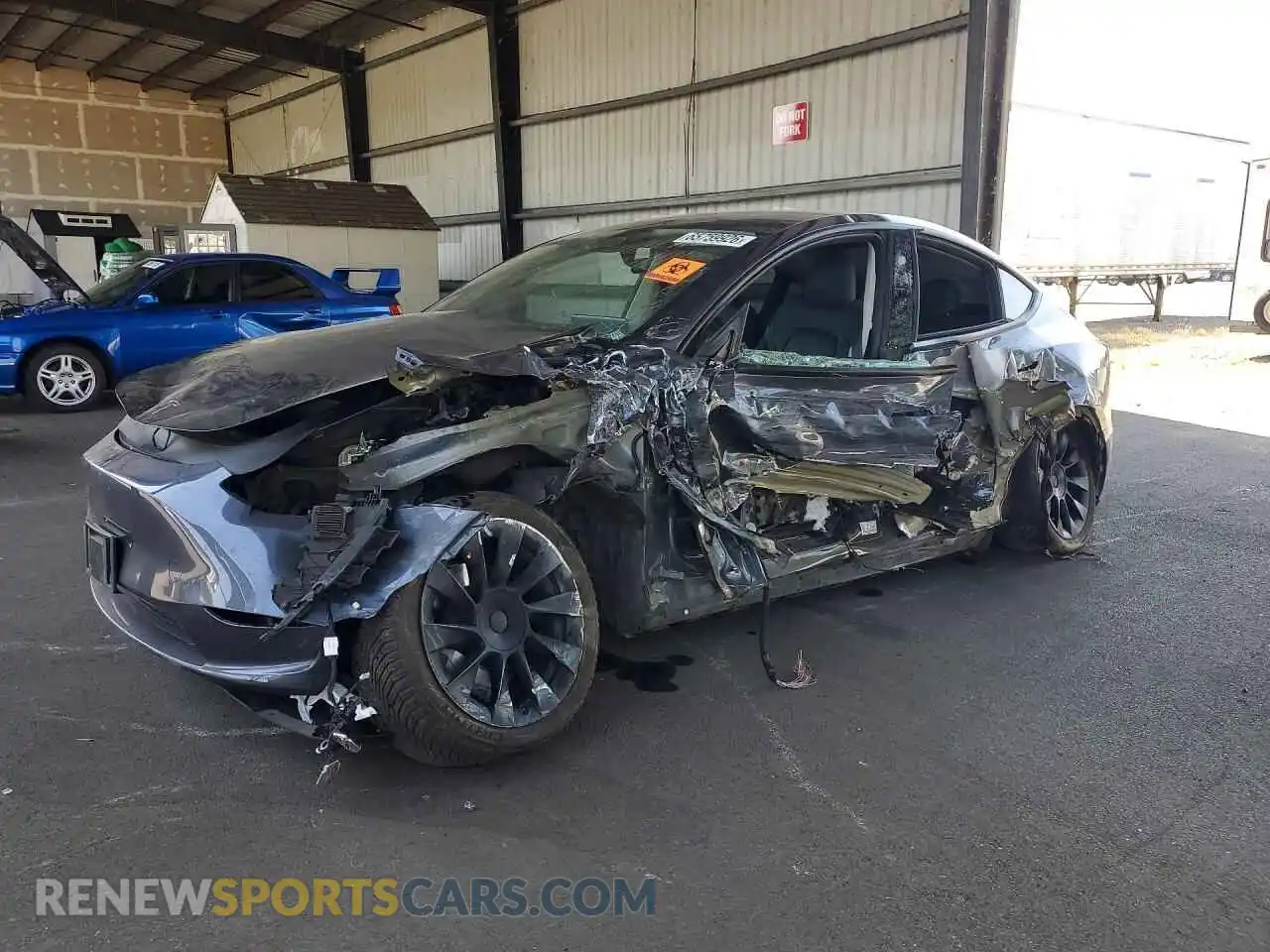 1 Photograph of a damaged car 7SAYGDEE9PF828668 TESLA MODEL Y 2023