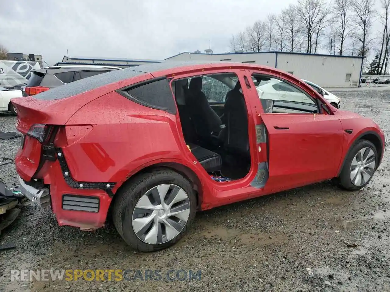 3 Photograph of a damaged car 7SAYGDEE9PF860875 TESLA MODEL Y 2023
