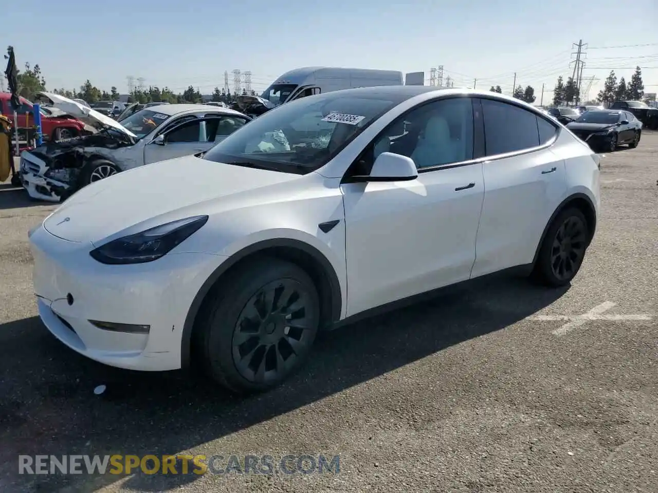 1 Photograph of a damaged car 7SAYGDEE9PF886313 TESLA MODEL Y 2023