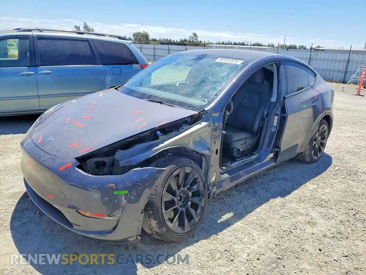 1 fotografías del automóvil dañado 7SAYGDEE9PF928897 TESLA MODEL Y 2023