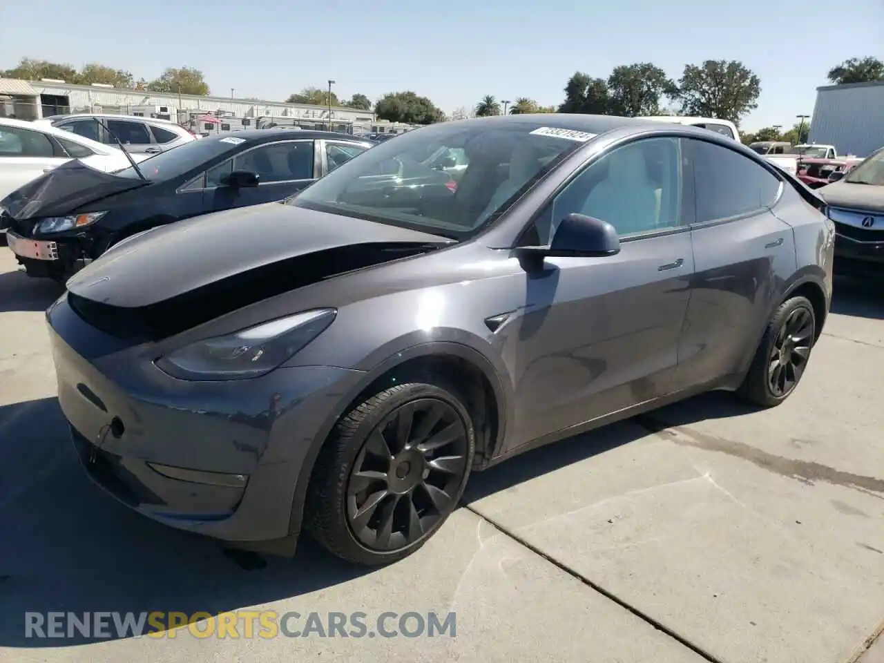 1 Photograph of a damaged car 7SAYGDEE9PF970633 TESLA MODEL Y 2023