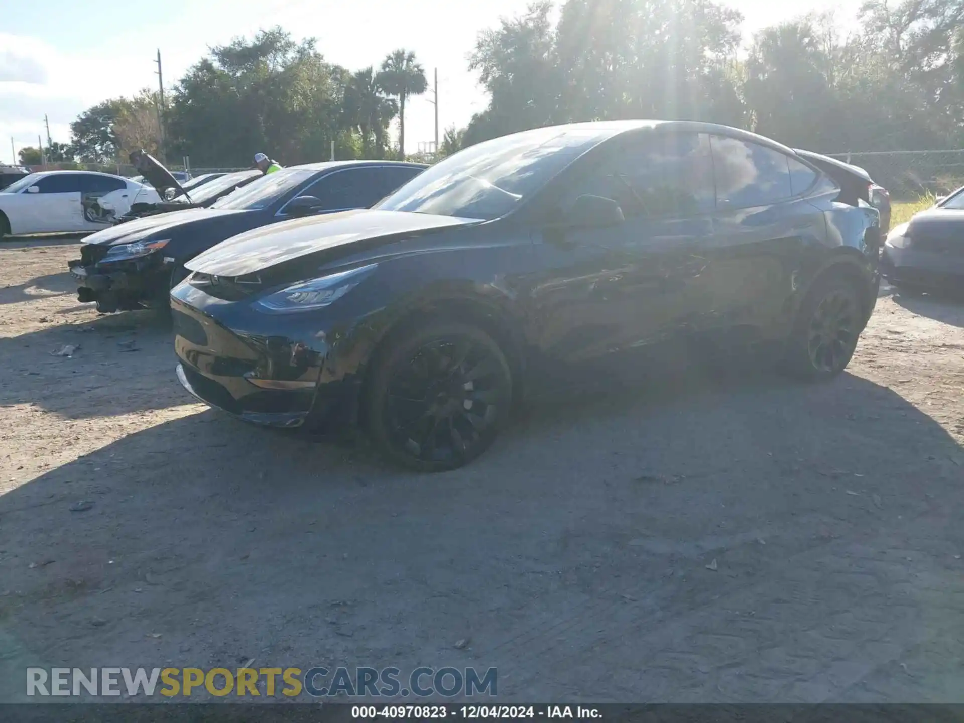 2 fotografías del automóvil dañado 7SAYGDEEXPA157184 TESLA MODEL Y 2023