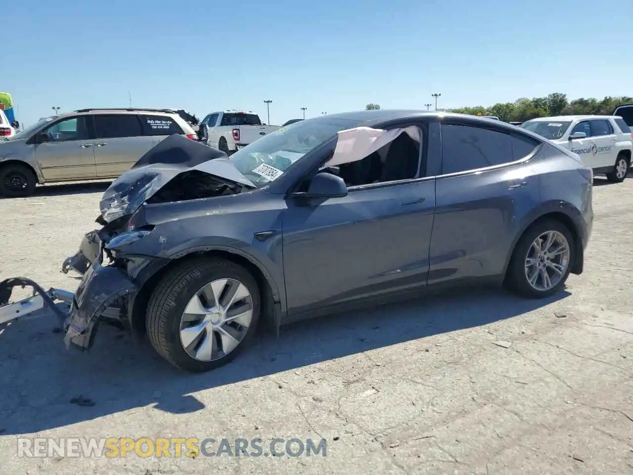 1 Photograph of a damaged car 7SAYGDEEXPA175250 TESLA MODEL Y 2023