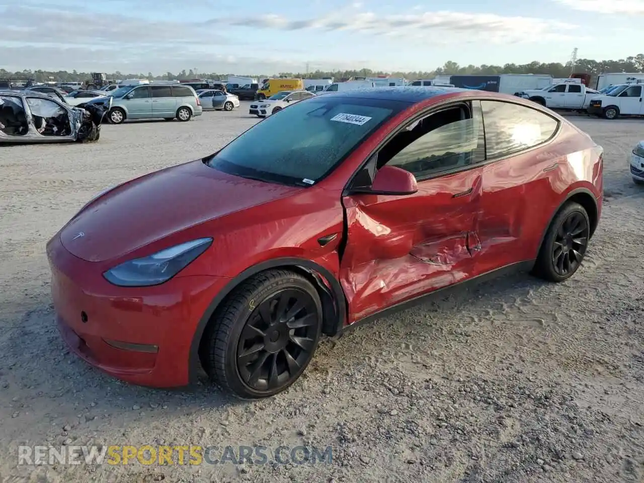 1 Photograph of a damaged car 7SAYGDEEXPA187057 TESLA MODEL Y 2023