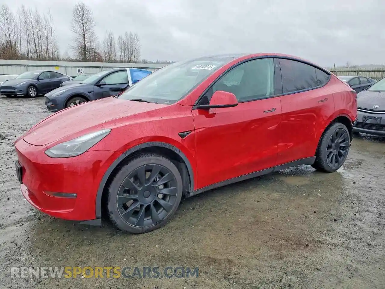 1 Photograph of a damaged car 7SAYGDEEXPF762633 TESLA MODEL Y 2023