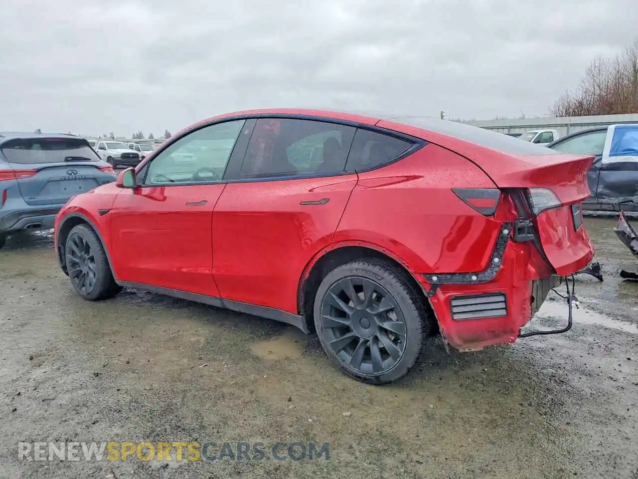 2 Photograph of a damaged car 7SAYGDEEXPF762633 TESLA MODEL Y 2023