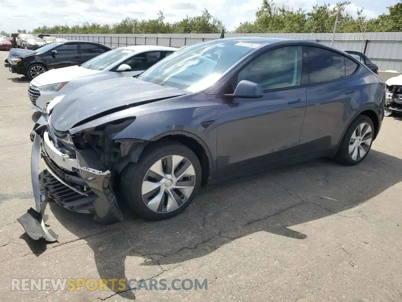 1 Photograph of a damaged car 7SAYGDEEXPF785040 TESLA MODEL Y 2023