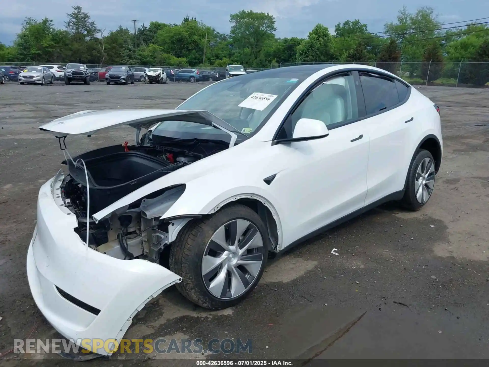 2 Photograph of a damaged car 7SAYGDEEXPF835144 TESLA MODEL Y 2023