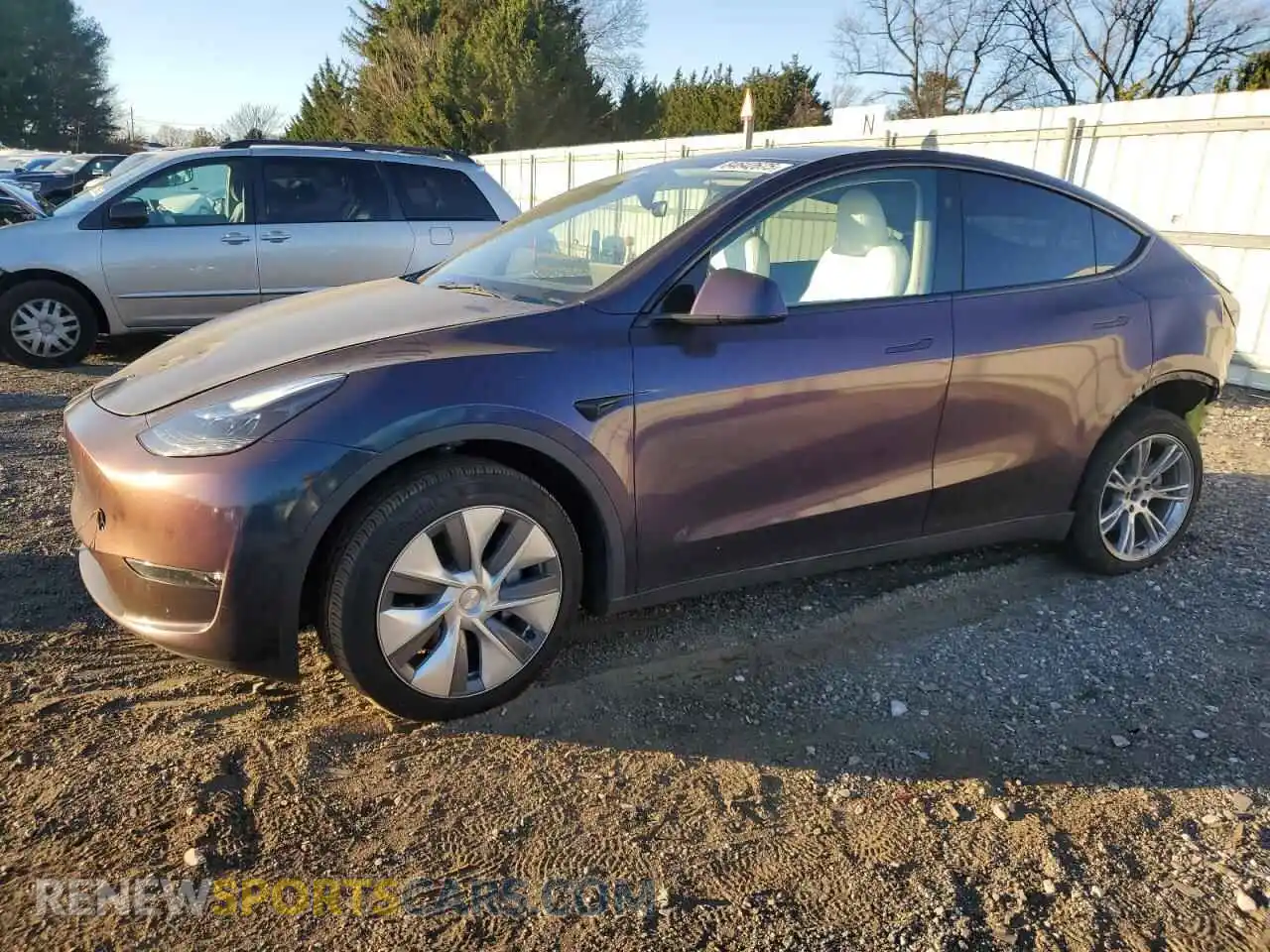 1 Photograph of a damaged car 7SAYGDEEXPF846936 TESLA MODEL Y 2023