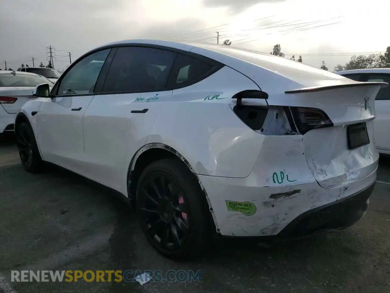 2 Photograph of a damaged car 7SAYGDEEXPF853840 TESLA MODEL Y 2023