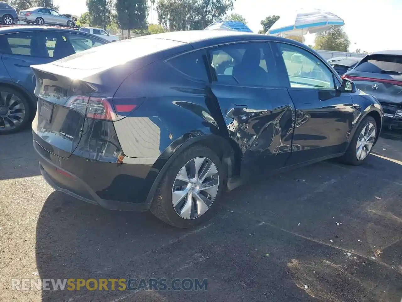3 Photograph of a damaged car 7SAYGDEEXPF857306 TESLA MODEL Y 2023