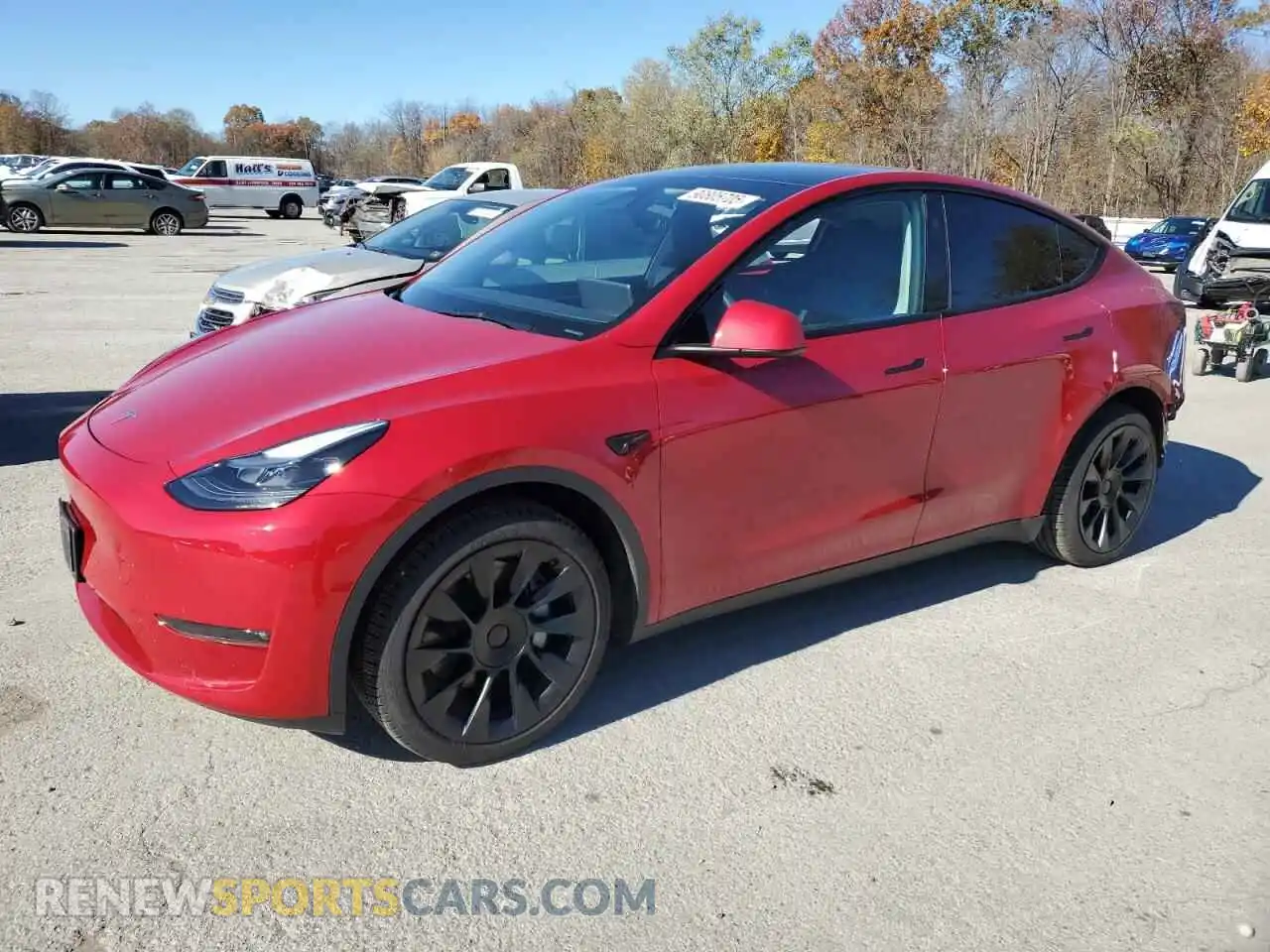 1 Photograph of a damaged car 7SAYGDEEXPF861596 TESLA MODEL Y 2023
