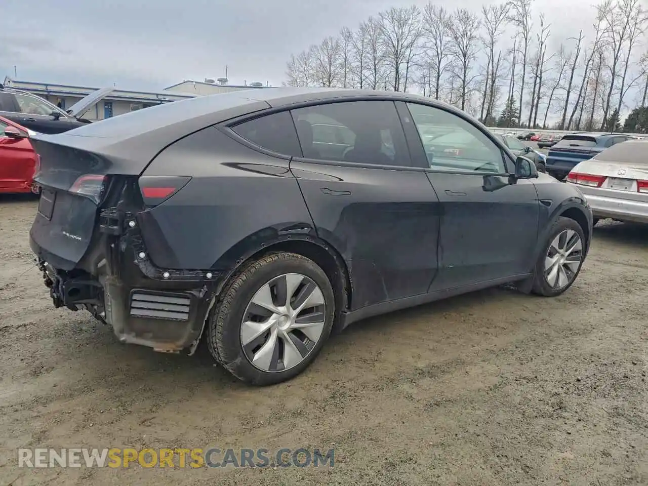3 Photograph of a damaged car 7SAYGDEEXPF980930 TESLA MODEL Y 2023