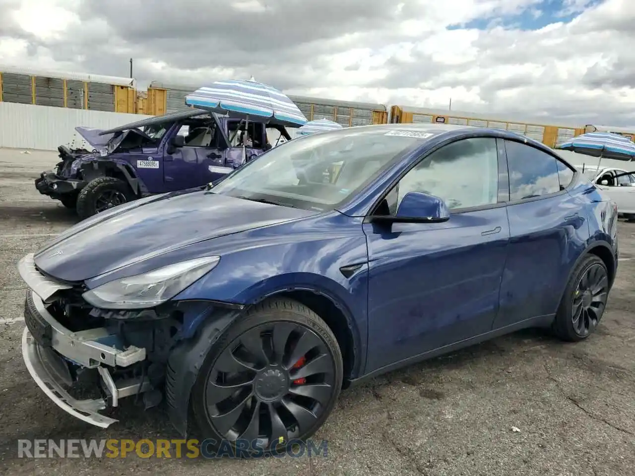 1 Photograph of a damaged car 7SAYGDEF0PF583381 TESLA MODEL Y 2023