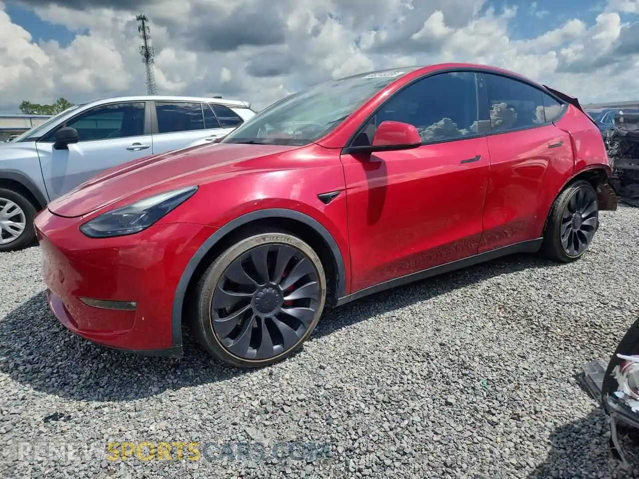 1 Photograph of a damaged car 7SAYGDEF0PF603905 TESLA MODEL Y 2023