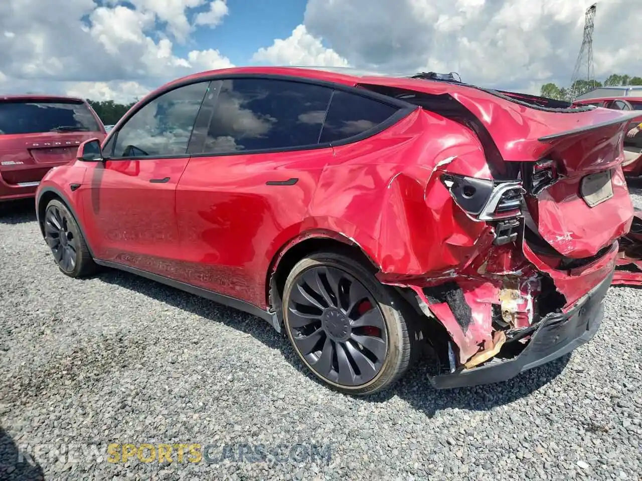 2 Photograph of a damaged car 7SAYGDEF0PF603905 TESLA MODEL Y 2023