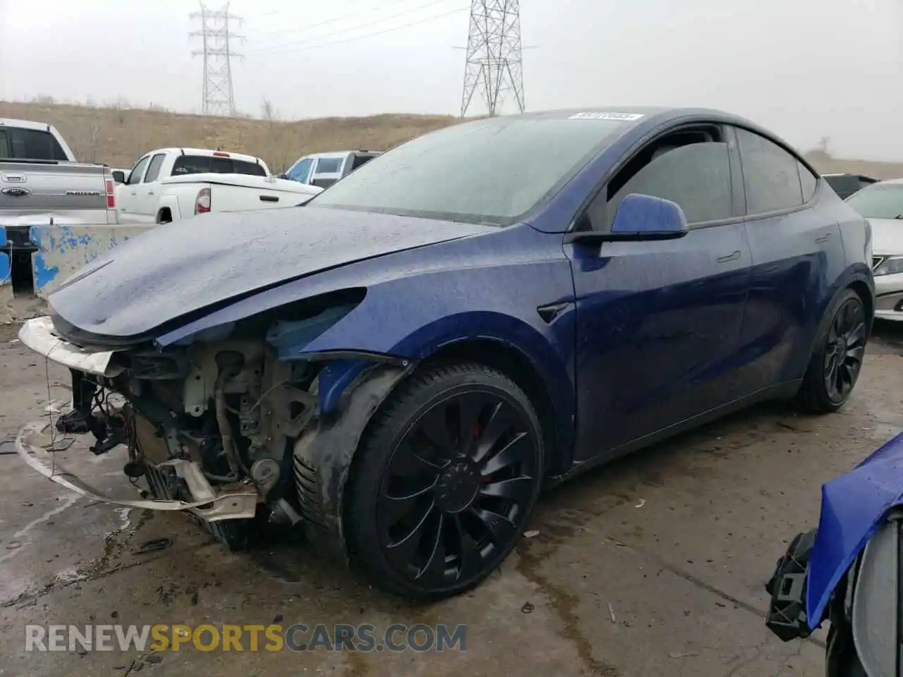 1 Photograph of a damaged car 7SAYGDEF0PF621840 TESLA MODEL Y 2023