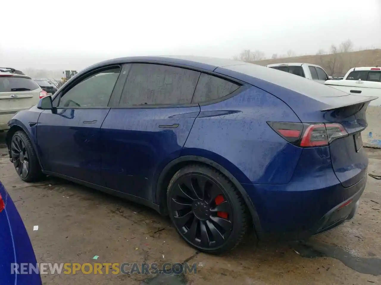 2 Photograph of a damaged car 7SAYGDEF0PF621840 TESLA MODEL Y 2023