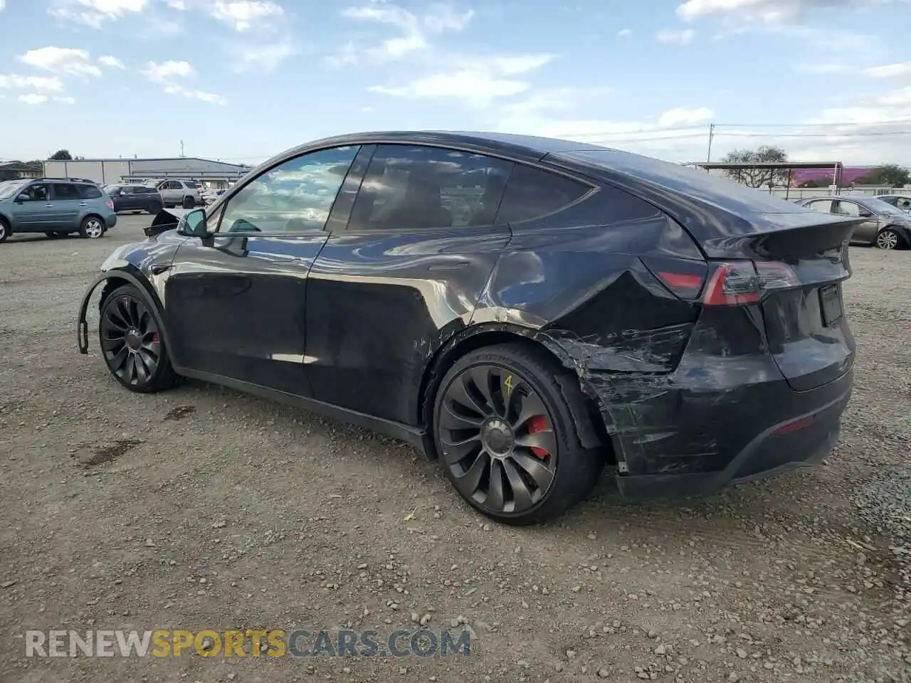 2 Photograph of a damaged car 7SAYGDEF0PF874687 TESLA MODEL Y 2023