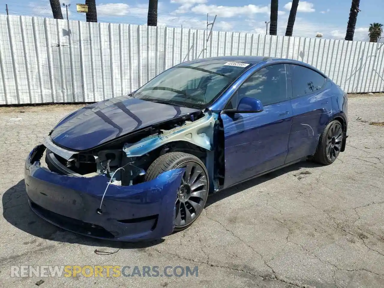 1 Photograph of a damaged car 7SAYGDEF0PF894132 TESLA MODEL Y 2023