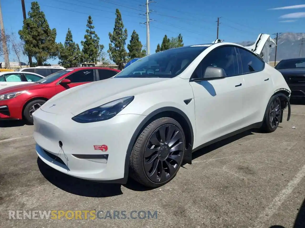 1 Photograph of a damaged car 7SAYGDEF0PF902567 TESLA MODEL Y 2023