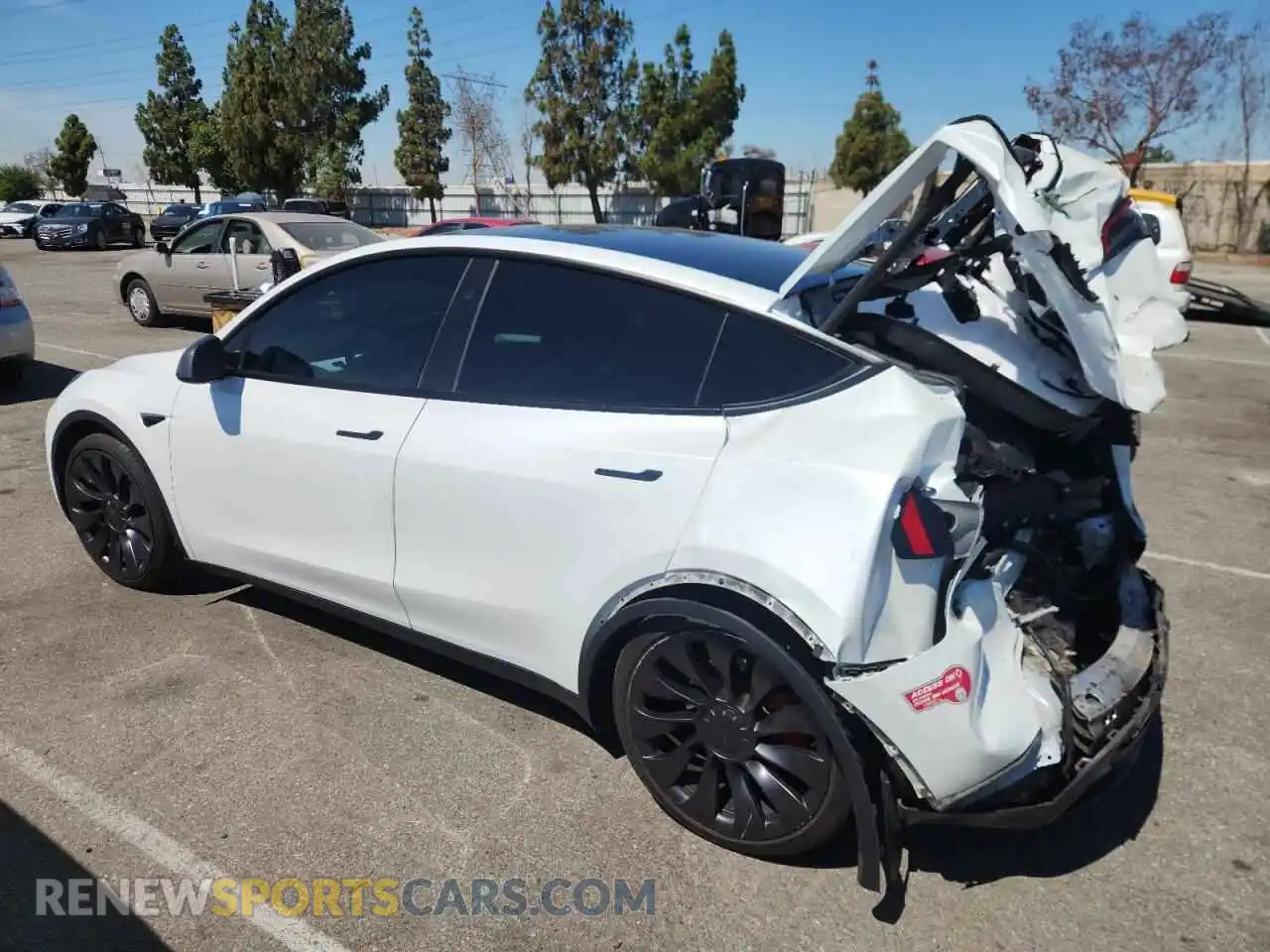 2 Photograph of a damaged car 7SAYGDEF0PF902567 TESLA MODEL Y 2023