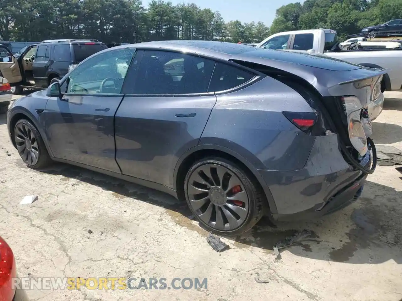 2 Photograph of a damaged car 7SAYGDEF0PF914637 TESLA MODEL Y 2023