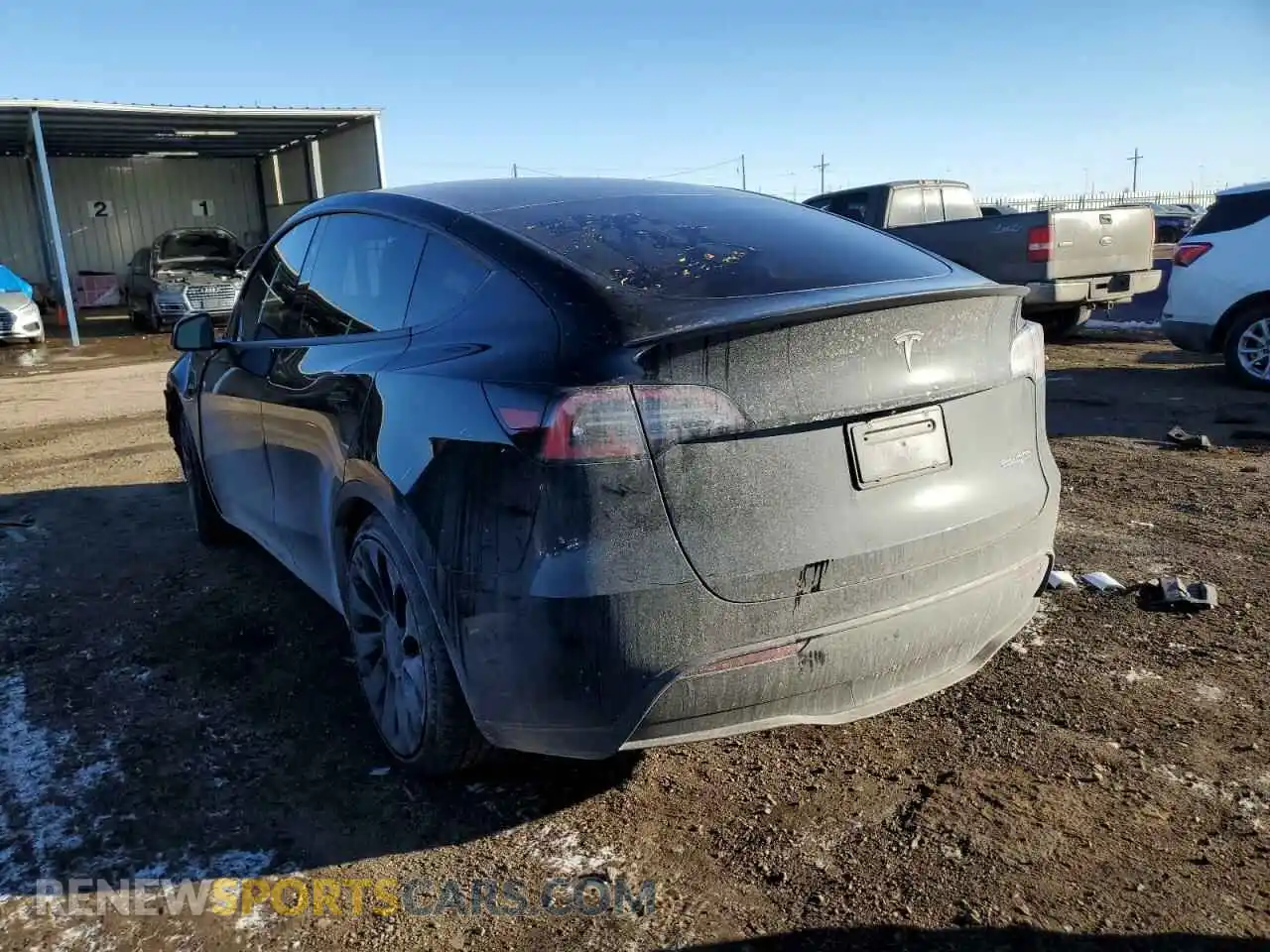2 Photograph of a damaged car 7SAYGDEF0PF947413 TESLA MODEL Y 2023