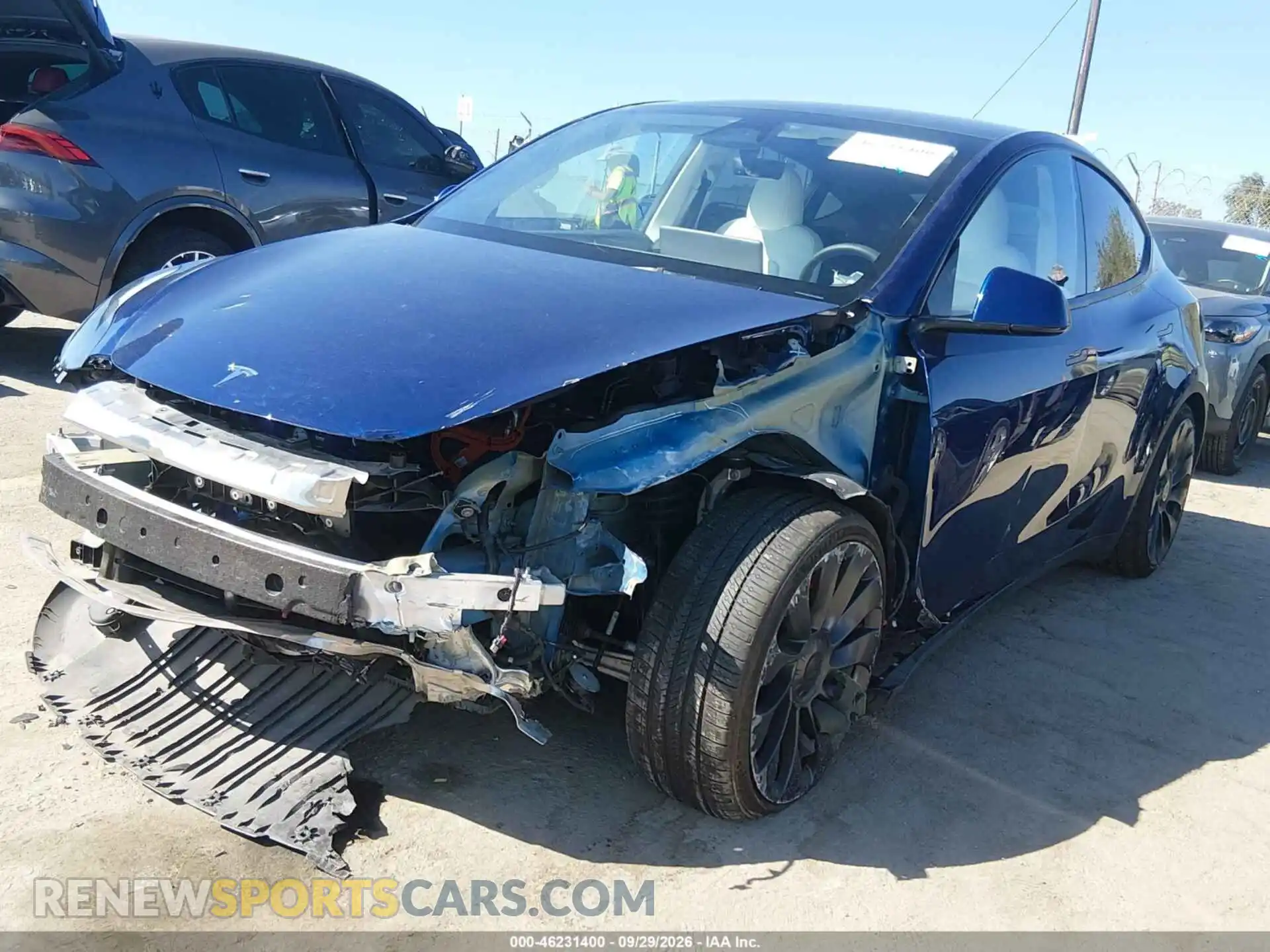 2 Photograph of a damaged car 7SAYGDEF0PF959254 TESLA MODEL Y 2023