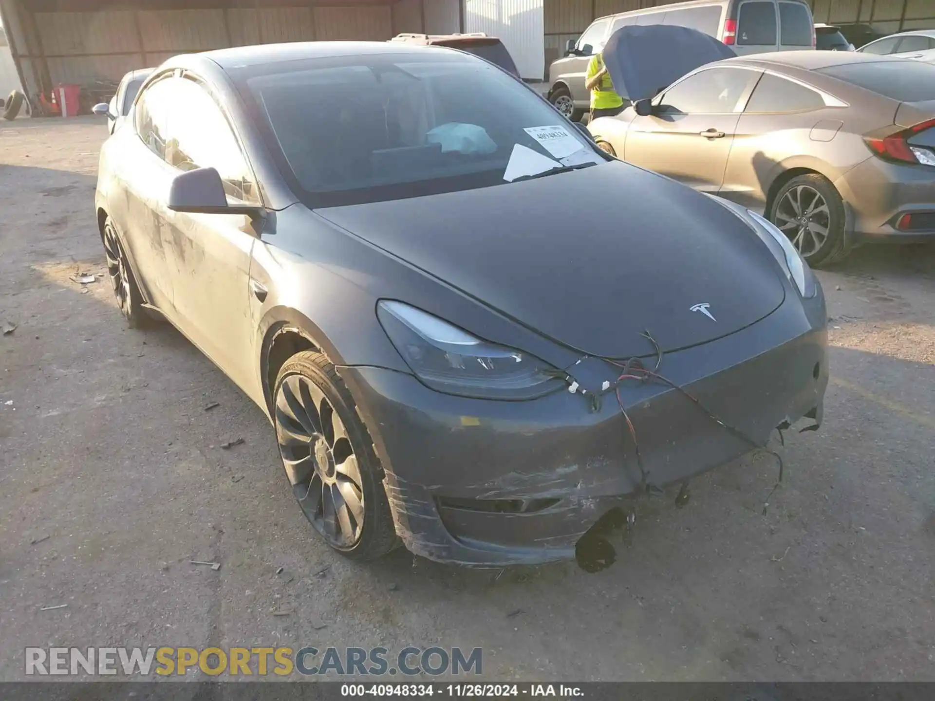 1 Photograph of a damaged car 7SAYGDEF0PF970660 TESLA MODEL Y 2023