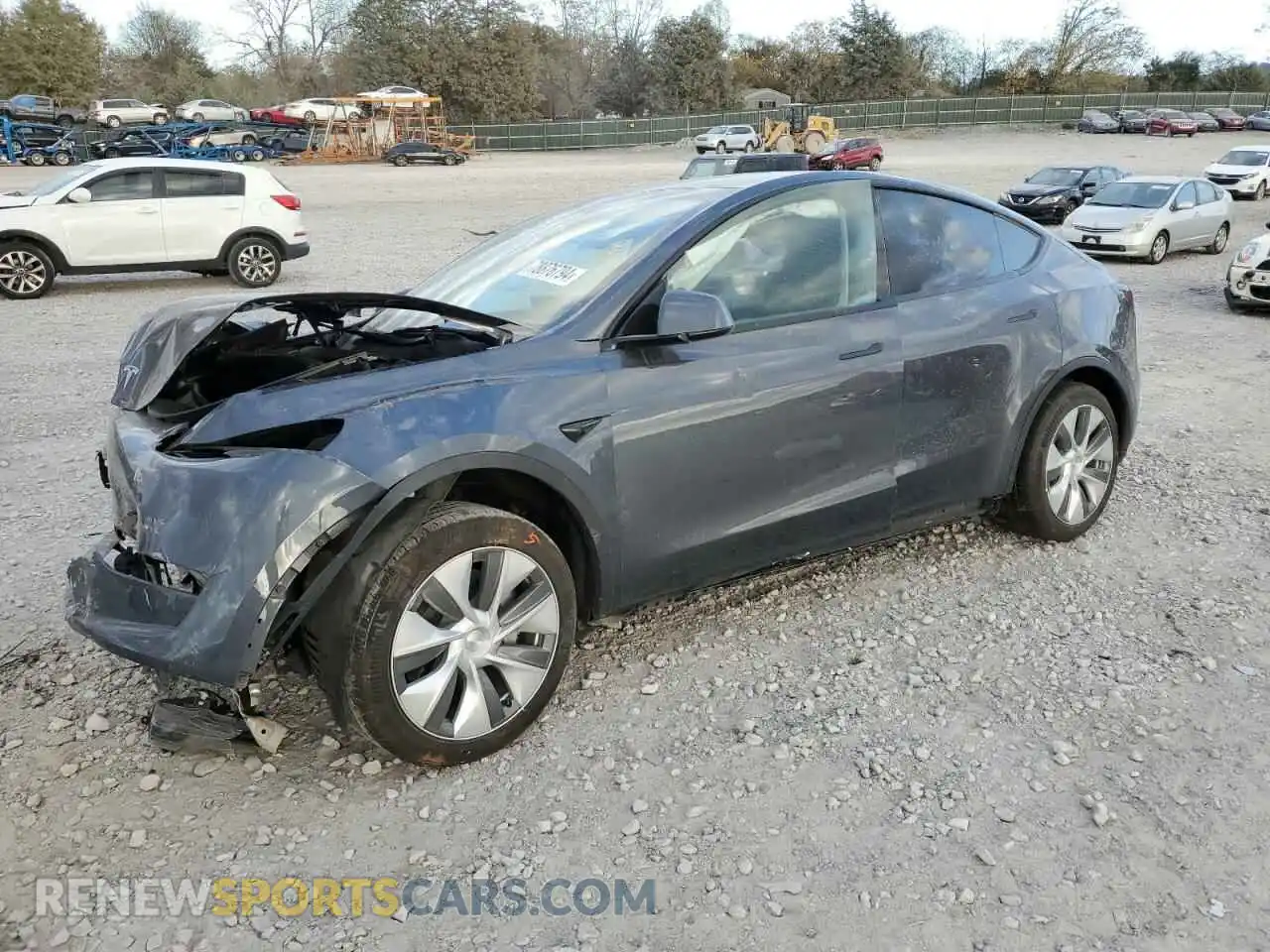 1 Photograph of a damaged car 7SAYGDEF1PA048993 TESLA MODEL Y 2023