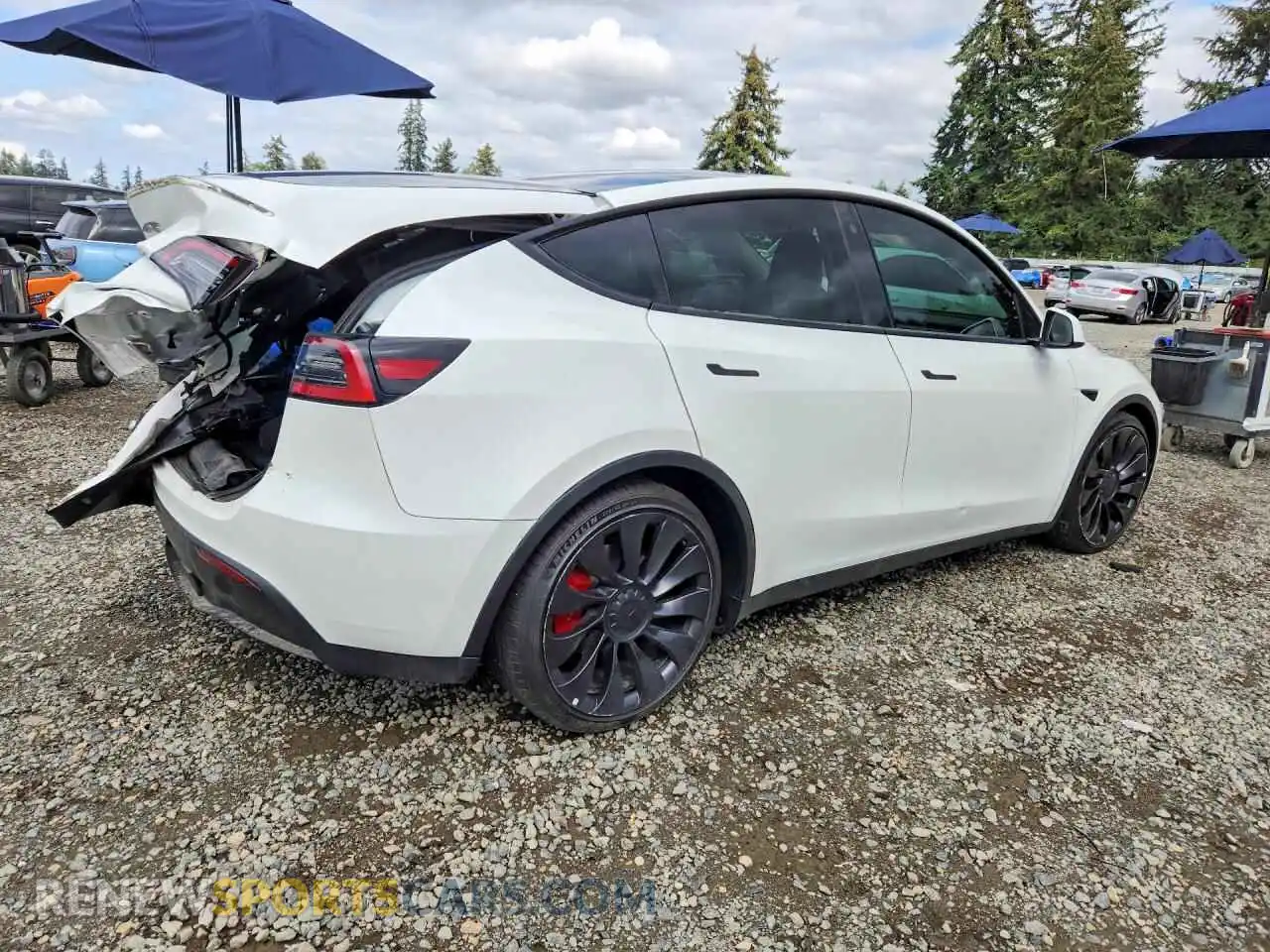 3 Photograph of a damaged car 7SAYGDEF1PF664230 TESLA MODEL Y 2023