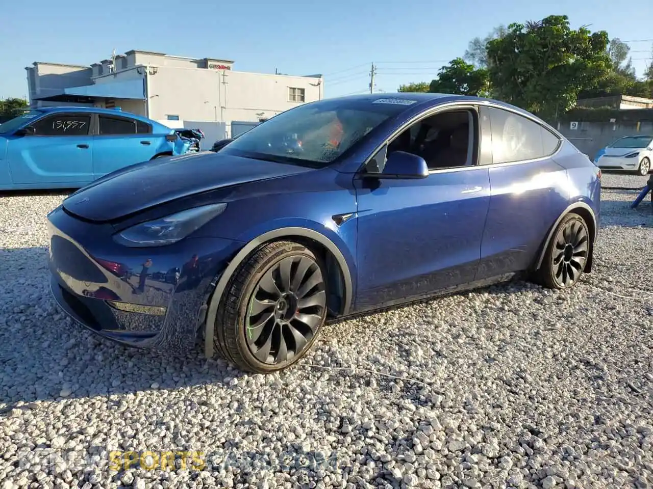 1 Photograph of a damaged car 7SAYGDEF1PF684073 TESLA MODEL Y 2023
