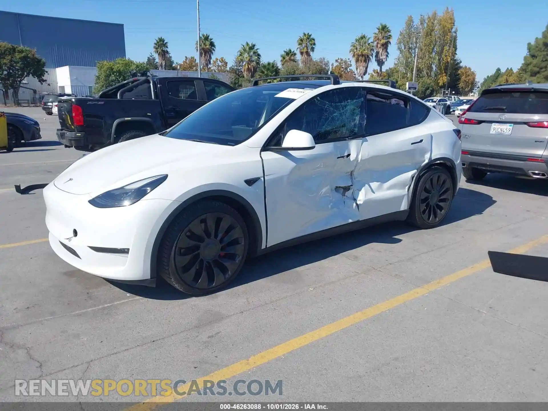 2 Photograph of a damaged car 7SAYGDEF1PF741453 TESLA MODEL Y 2023