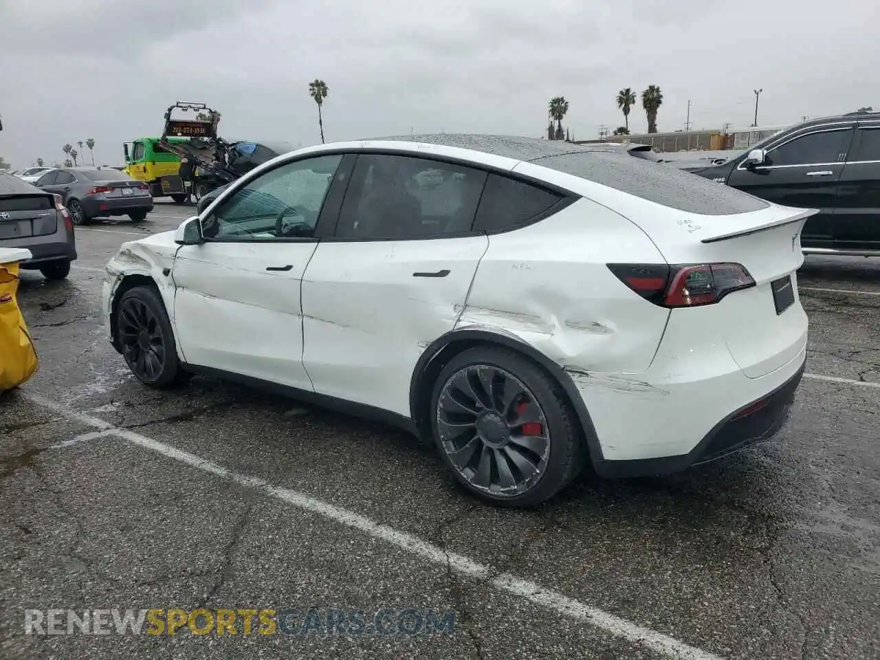 2 Photograph of a damaged car 7SAYGDEF1PF809654 TESLA MODEL Y 2023