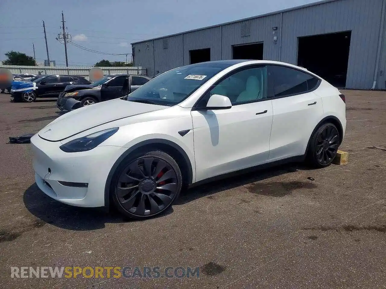1 Photograph of a damaged car 7SAYGDEF1PF833050 TESLA MODEL Y 2023