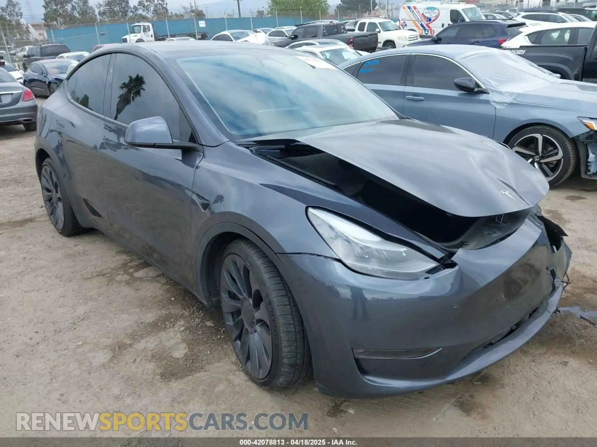 1 Photograph of a damaged car 7SAYGDEF1PF925274 TESLA MODEL Y 2023