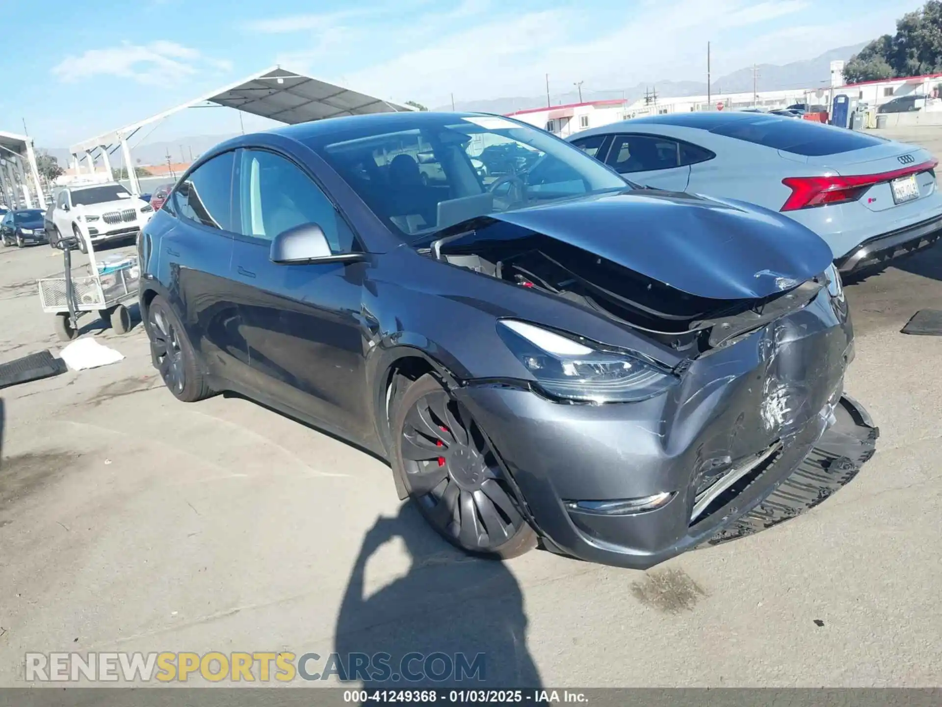 1 Photograph of a damaged car 7SAYGDEF1PF940230 TESLA MODEL Y 2023
