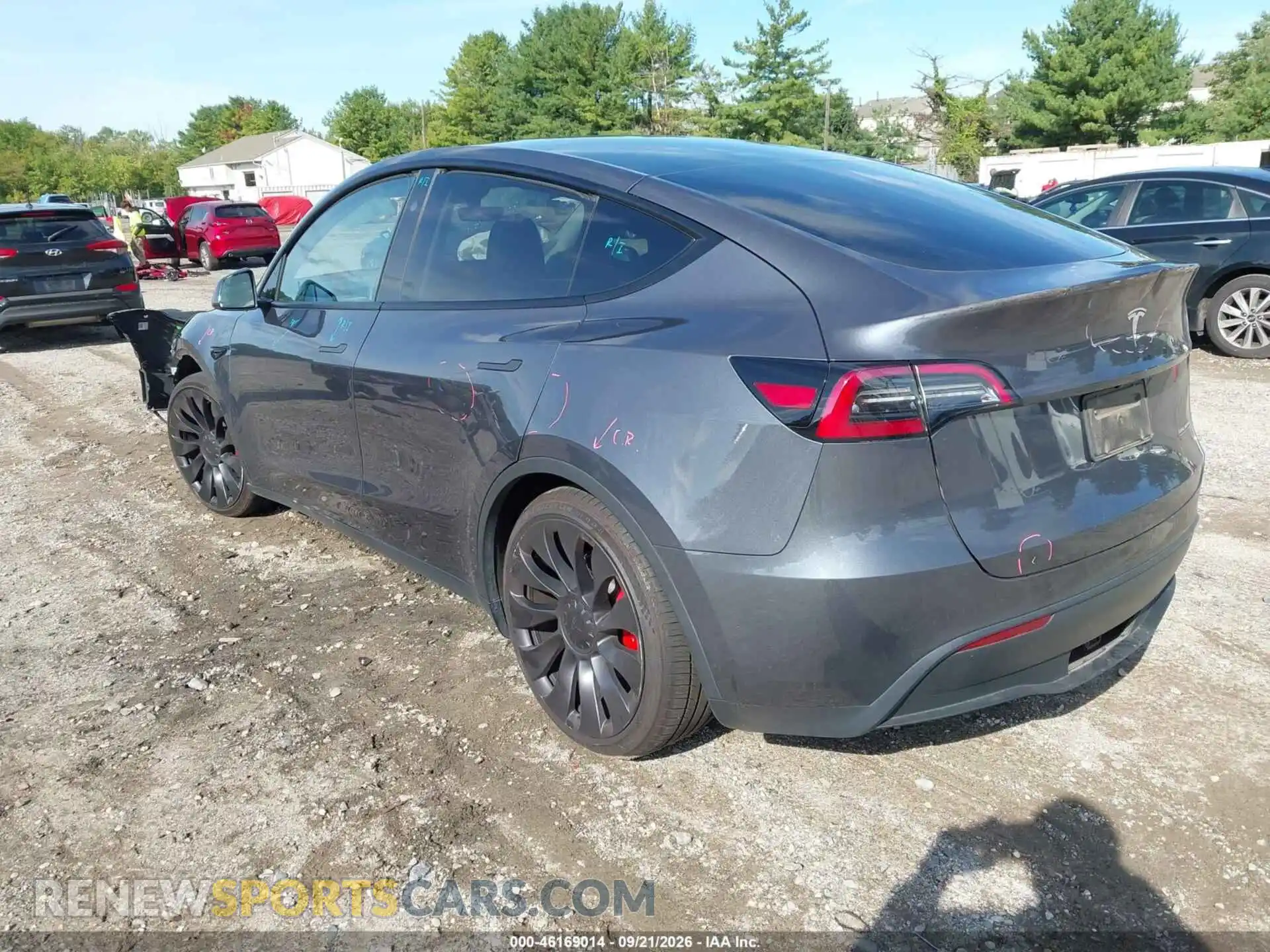 3 fotografías del automóvil dañado 7SAYGDEF1PF957884 TESLA MODEL Y 2023