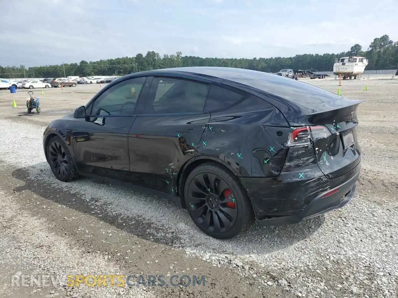 2 Photograph of a damaged car 7SAYGDEF2PF588680 TESLA MODEL Y 2023