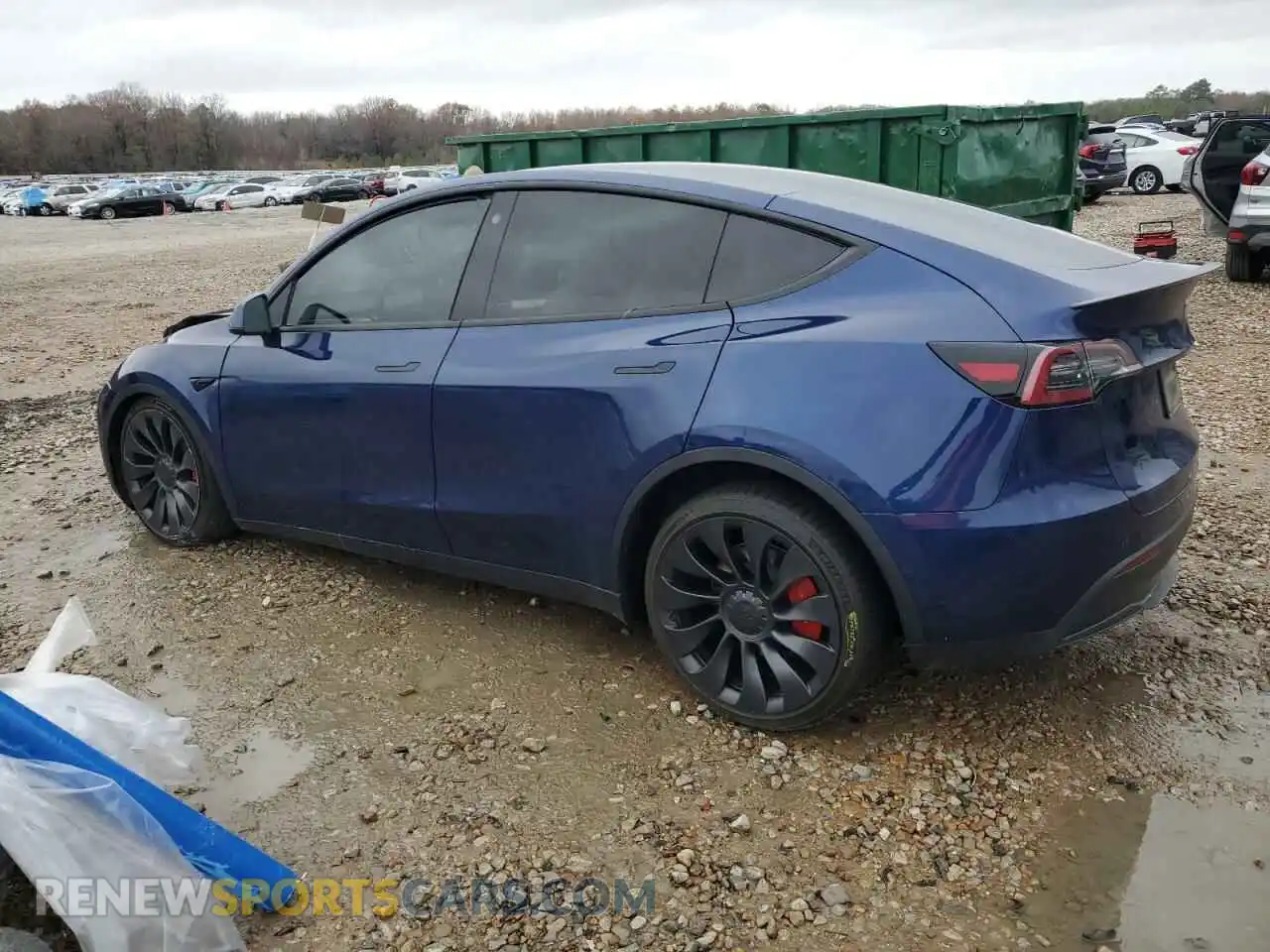 2 Photograph of a damaged car 7SAYGDEF2PF663085 TESLA MODEL Y 2023