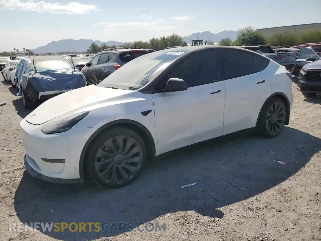 1 Photograph of a damaged car 7SAYGDEF2PF692831 TESLA MODEL Y 2023