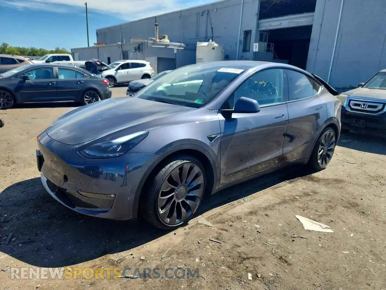 1 Фотография поврежденного автомобиля 7SAYGDEF2PF700393 TESLA MODEL Y 2023