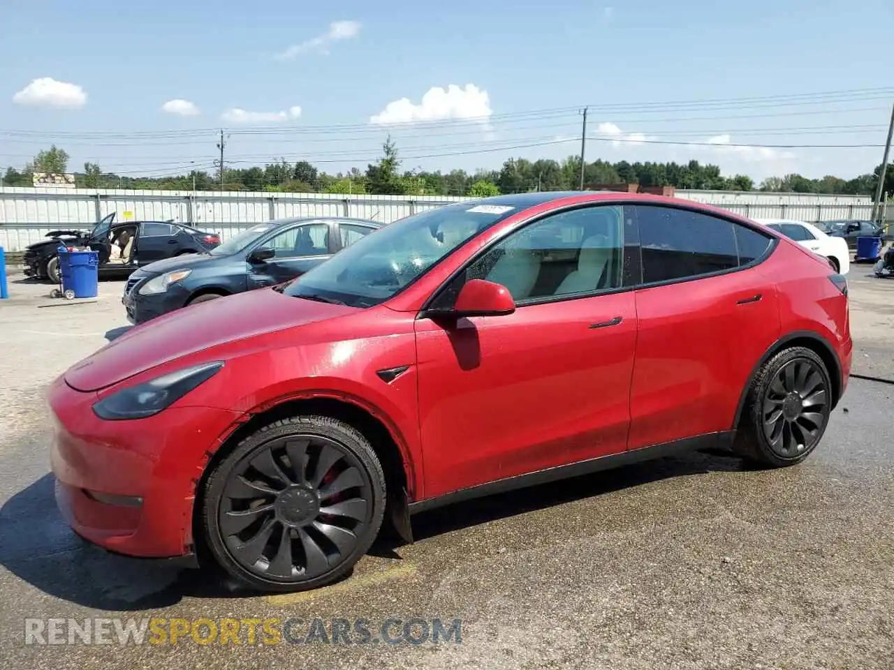 1 Photograph of a damaged car 7SAYGDEF2PF712382 TESLA MODEL Y 2023