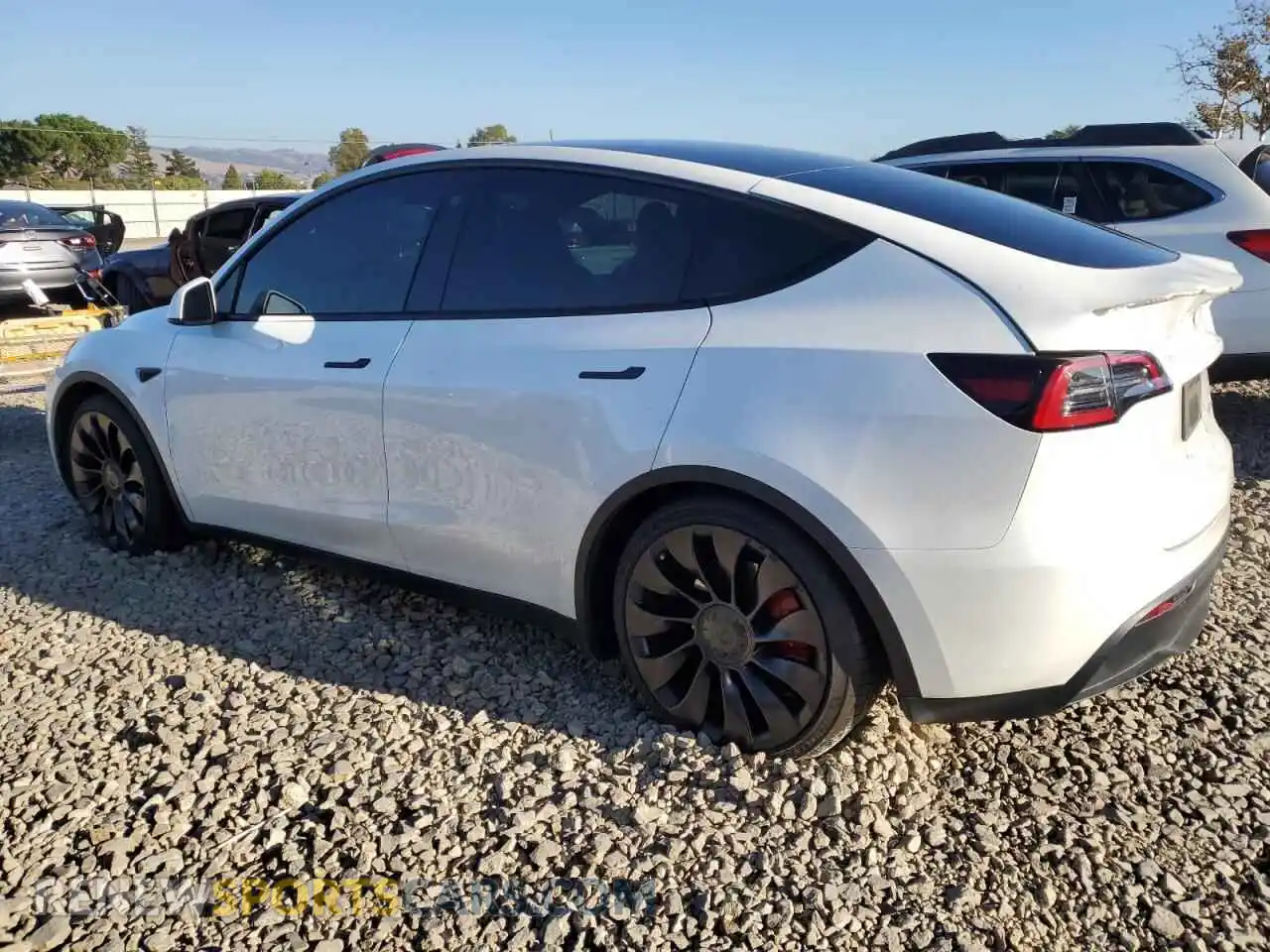 2 Photograph of a damaged car 7SAYGDEF2PF740036 TESLA MODEL Y 2023
