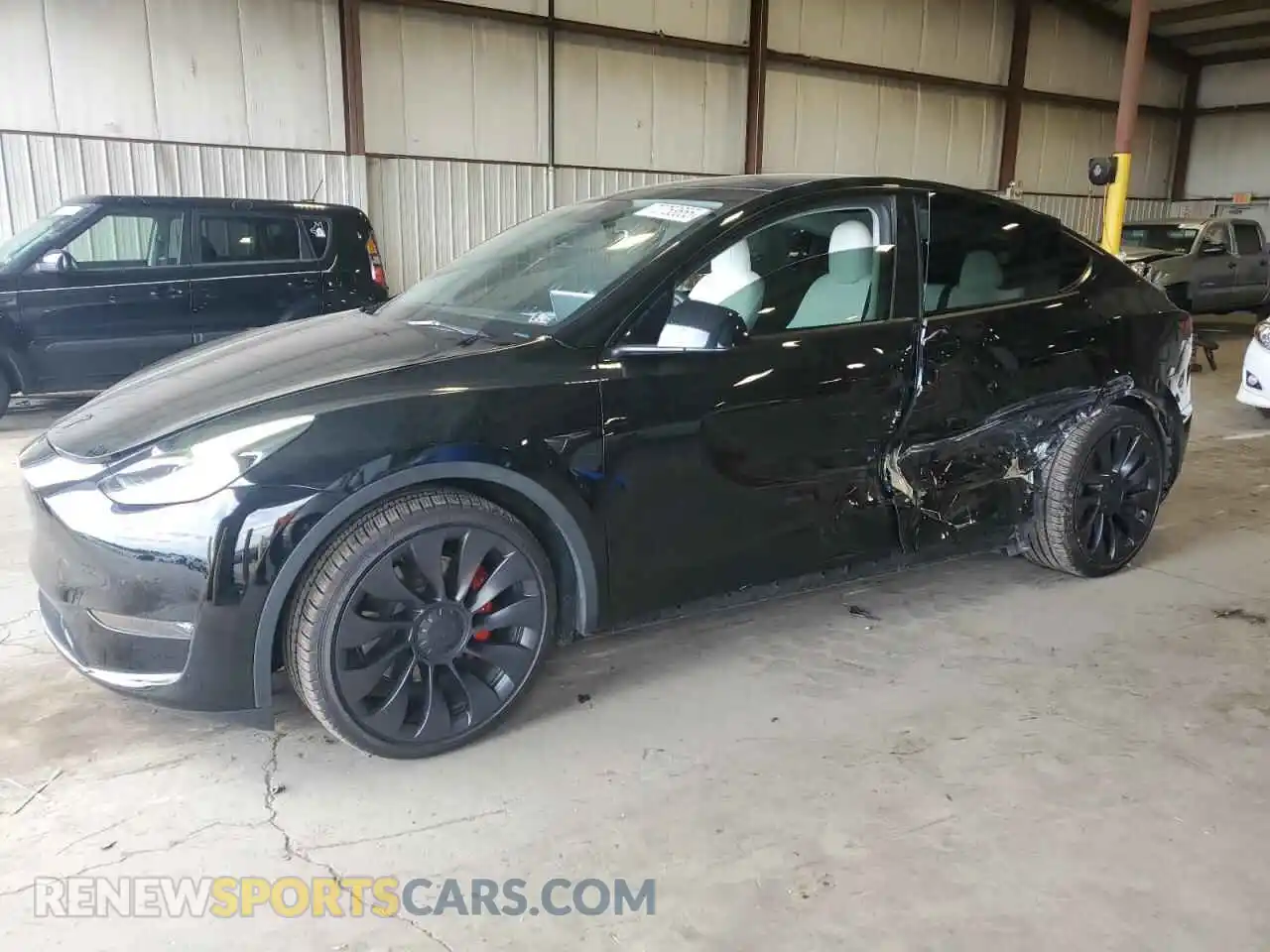 1 Photograph of a damaged car 7SAYGDEF2PF756219 TESLA MODEL Y 2023