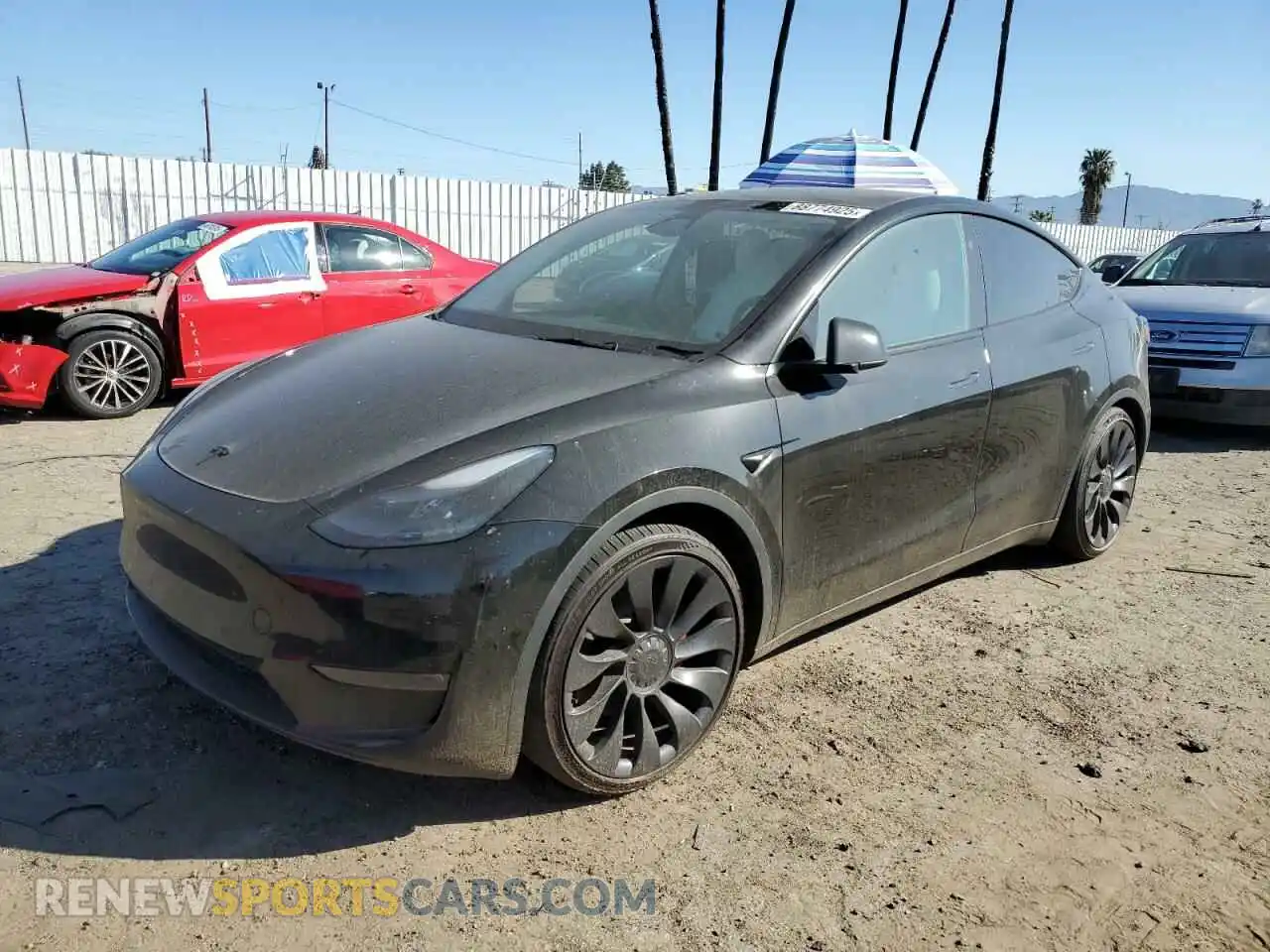 1 Photograph of a damaged car 7SAYGDEF2PF852075 TESLA MODEL Y 2023