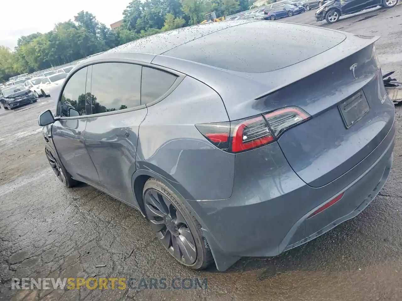 2 Фотография поврежденного автомобиля 7SAYGDEF2PF860841 TESLA MODEL Y 2023